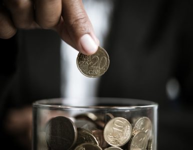 Hand Donating Money